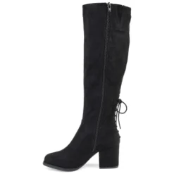 Journee Collection Womens Leeda Tru Comfort Foam Wide Calf Block Heel Knee High Boots