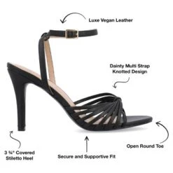 Journee Collection Womens Vanita Multi Strap Stiletto Open Toe Pumps 21 Journee Collection Womens Vanita Multi Strap Stiletto Open Toe Pumps -Journee Collection GUEST 2682436e 7214 4953 833d 236dc7976779