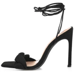 Journee Collection Womens Edelie Tru Comfort Foam Open Toe High Stiletto Pumps Black 10