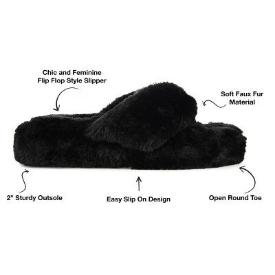 Journee Collection Womens Dream Comfort Insole Slip On Flip Flop Open Toe Slippers 9 Journee Collection Womens Dream Comfort Insole Slip On Flip Flop Open Toe Slippers - Image 7