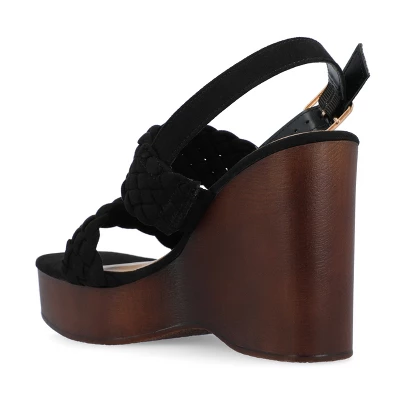 Journee Collection Womens Ayvee Tru Comfort Foam Buckle Platform Wedge Sandals 8 Journee Collection Womens Ayvee Tru Comfort Foam Buckle Platform Wedge Sandals - Image 6