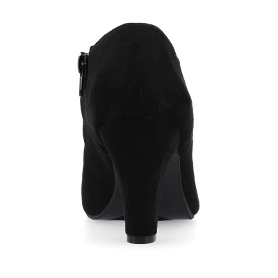 Journee Collection Womens Piper Inside Zip Block Heel Booties 4 Journee Collection Womens Piper Inside Zip Block Heel Booties - Image 2