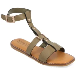 Journee Collection Womens Eleanora Tru Comfort Foam Multi Strap Flat Sandal -Journee Collection GUEST 29dd40d3 f38e 4888 a237 585fa9028cee