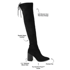 Journee Collection Womens Paras Tru Comfort Foam Wide Calf Stacked Heel Over The Knee Boots 20 Journee Collection Womens Paras Tru Comfort Foam Wide Calf Stacked Heel Over The Knee Boots -Journee Collection GUEST 2ab6a613 1e47 497d 8310 91065a0073f9
