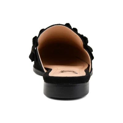 Journee Collection Womens Kessie Slip On Pointed Toe Mules Flats 4 Journee Collection Womens Kessie Slip On Pointed Toe Mules Flats - Image 2