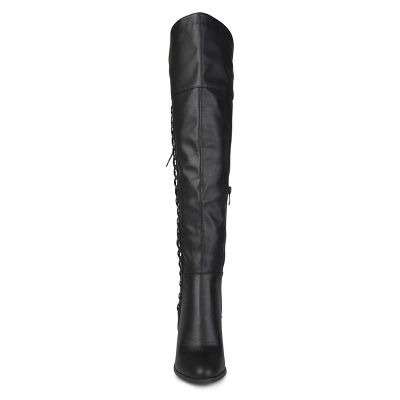 Journee Collection Womens Spritz-p Wide Calf Stacked Heel Over The Knee Boots 7 Journee Collection Womens Spritz-p Wide Calf Stacked Heel Over The Knee Boots - Image 5