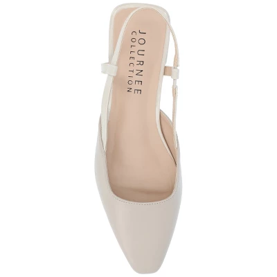 Journee Collection Womens Paislee Sling Back Block Heel Square Toe Flats 5 Journee Collection Womens Paislee Sling Back Block Heel Square Toe Flats - Image 3