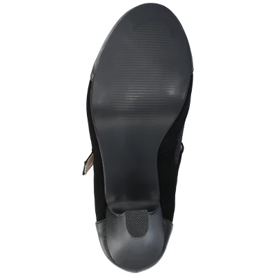 Journee Collection Womens Siri Round Toe Mid Block Heel Pumps 6 Journee Collection Womens Siri Round Toe Mid Block Heel Pumps - Image 4