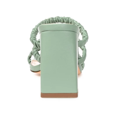 Journee Collection Womens Reagaan Tru Comfort Foam Open Square Toe Block Heel Sandals Green 12 4 Journee Collection Womens Reagaan Tru Comfort Foam Open Square Toe Block Heel Sandals Green 12 - Image 2