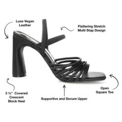 Journee Collection Womens Hera Open Square Toe High Block Heel Sandals 21 Journee Collection Womens Hera Open Square Toe High Block Heel Sandals -Journee Collection GUEST 2e758bee a8a3 4782 ab15 4b64d48bc144