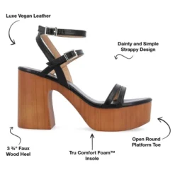 Journee Collection Womens Emerynn Tru Comfort Foam Platform Clog Multi Strap Sandals -Journee Collection GUEST 2ee9a7e0 8a3a 45d2 a68a aac29499501f