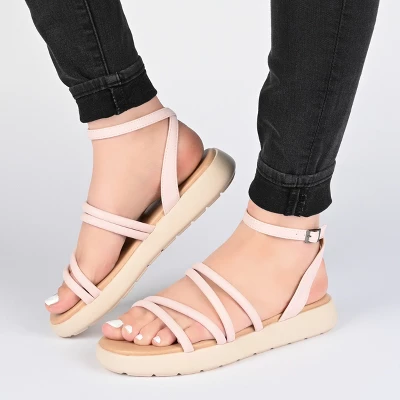 Journee Collection Womens Palomma Tru Comfort Foam Ankle Strap Flat Sandals 10 Journee Collection Womens Palomma Tru Comfort Foam Ankle Strap Flat Sandals - Image 8