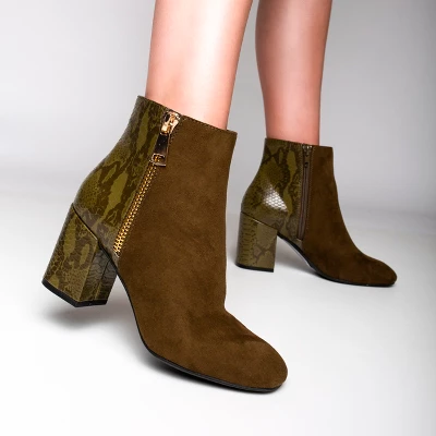 Journee Collection Womens Sarah Inside Zip Block Heel Booties 10 Journee Collection Womens Sarah Inside Zip Block Heel Booties - Image 8