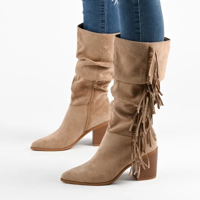 Journee Collection Womens Hartly Tru Comfort Foam Extra Wide Calf Western Mid Calf Boot 10 Journee Collection Womens Hartly Tru Comfort Foam Extra Wide Calf Western Mid Calf Boot - Image 8