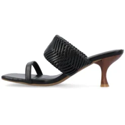 Journee Collection Womens Monyka Tru Comfort Foam Woven Slip On Pump