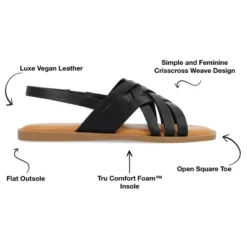 Journee Collection Womens Merrin Tru Comfort Foam Sling Back Flat Sandal 20 Journee Collection Womens Merrin Tru Comfort Foam Sling Back Flat Sandal -Journee Collection GUEST 2fb70721 149a 4088 b5de 795b47fb242b