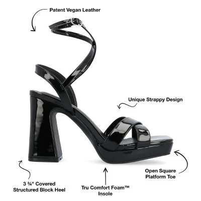 Journee Collection Womens Zorana Tru Comfort Foam Mid Heel Platform Sandals 9 Journee Collection Womens Zorana Tru Comfort Foam Mid Heel Platform Sandals - Image 7