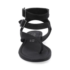 Journee Collection Womens Kyle Ankle Wrap Low Block Heel Sandals -Journee Collection GUEST 31471bf6 b40c 4881 9263 3fd513018f45