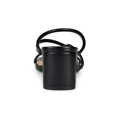 Journee Collection Womens Rianne Open Square Toe Half Block Heel Sandals 4 Journee Collection Womens Rianne Open Square Toe Half Block Heel Sandals - Image 2