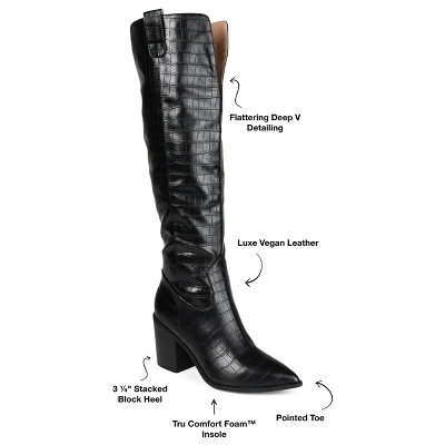 Journee Collection Womens Therese Wide Width Extra Wide Calf Tru Comfort Foam Stacked Heel Knee High Boots 9 Journee Collection Womens Therese Wide Width Extra Wide Calf Tru Comfort Foam Stacked Heel Knee High Boots - Image 7