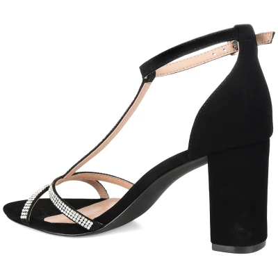 Journee Collection Womens Denali Open Toe Mid Block Heel Pumps 8 Journee Collection Womens Denali Open Toe Mid Block Heel Pumps - Image 6