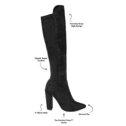 Journee Collection Womens Dominga Tru Comfort Foam Wide Calf Block Heel Knee High Boots -Journee Collection GUEST 328284fe d6b8 42f1 9bf5 f1e32e83650b