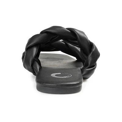 Journee Collection Womens Arietta Slide Low Block Heel Sandals 4 Journee Collection Womens Arietta Slide Low Block Heel Sandals - Image 2