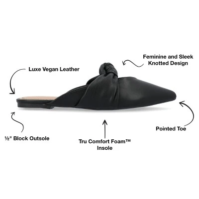 Journee Collection Womens Salinn Tru Comfort Foam Mules Slip On Pointed Toe Flats 9 Journee Collection Womens Salinn Tru Comfort Foam Mules Slip On Pointed Toe Flats - Image 7