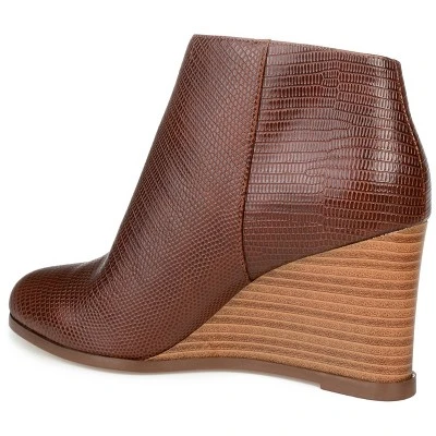Journee Collection Womens Glam Tru Comfort Foam Inside Zip Wedge Booties 8 Journee Collection Womens Glam Tru Comfort Foam Inside Zip Wedge Booties - Image 6