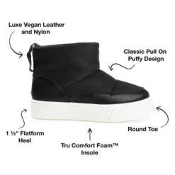 Journee Collection Womens Sethie Round Toe Pull On Winter Boots -Journee Collection GUEST 3337cce5 0e80 46fe a010 7d91cfd7cb70