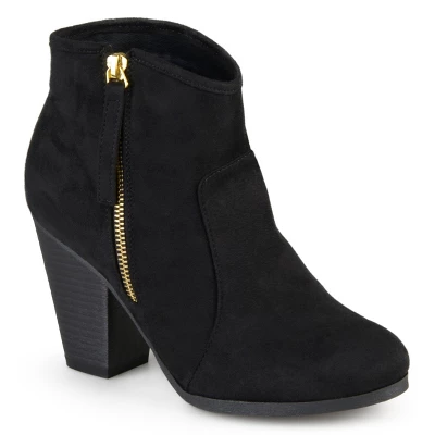 Journee Collection Womens Link Outside Zip Stacked Heel Booties 11 Journee Collection Womens Link Outside Zip Stacked Heel Booties - Image 9