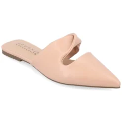 Journee Collection Womens Enniss Open Side Pointed Toe Mule Flats -Journee Collection GUEST 34214bb8 71e3 4599 95c6 435a348e762e