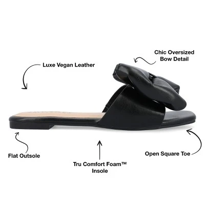 Journee Collection Womens Fayre Tru Comfort Foam Slip On Slide Flat Sandals 9 Journee Collection Womens Fayre Tru Comfort Foam Slip On Slide Flat Sandals - Image 7