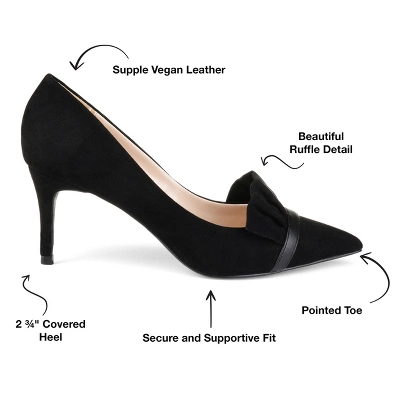 Journee Collection Womens Marek Pointed Toe Mid Heel Pumps 9 Journee Collection Womens Marek Pointed Toe Mid Heel Pumps - Image 7
