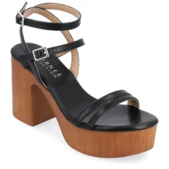 Journee Collection Womens Emerynn Tru Comfort Foam Platform Clog Multi Strap Sandals -Journee Collection GUEST 3555e296 2817 4583 82e8 5416e29d93e1