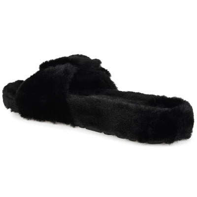Journee Collection Women's Faux Fur Shadow Slipper 8 Journee Collection Women's Faux Fur Shadow Slipper - Image 6