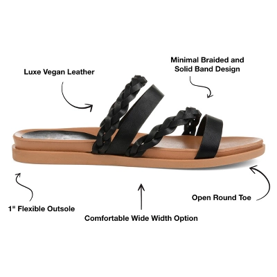 Journee Collection Womens Colette Slide Flat Sandals 9 Journee Collection Womens Colette Slide Flat Sandals - Image 7