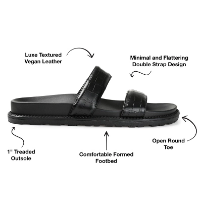 Journee Collection Womens Stellina Slide Flat Sandals 9 Journee Collection Womens Stellina Slide Flat Sandals - Image 7