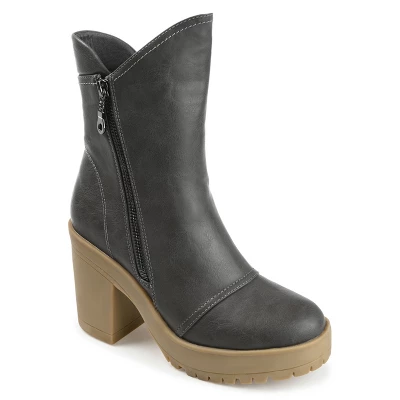 Journee Collection Womens Jaquie Round Toe Platform High Ankle Booties 13 Journee Collection Womens Jaquie Round Toe Platform High Ankle Booties - Image 11