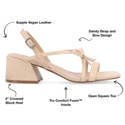 Journee Collection Womens Amity Sling Back Multi Strap Block Heel Sandals -Journee Collection GUEST 36b803ed 7590 4ca4 bb91 d78fce3146c9