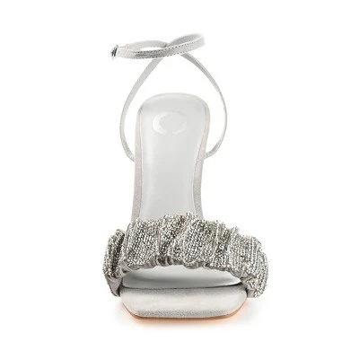 Journee Collection Womens Arlette Tru Comfort Foam Open Toe High Stiletto Pumps Grey 9 7 Journee Collection Womens Arlette Tru Comfort Foam Open Toe High Stiletto Pumps Grey 9 - Image 5