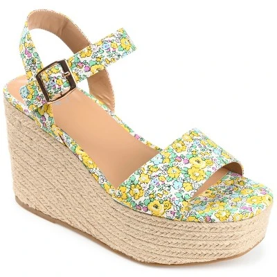 Journee Collection Womens Pearrl Tru Comfort Foam Wedge Heel Espadrille Sandals 14 Journee Collection Womens Pearrl Tru Comfort Foam Wedge Heel Espadrille Sandals - Image 12