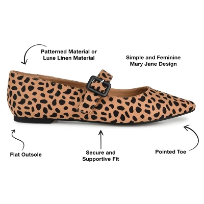 Journee Collection Womens Karissa Buckle Pointed Toe Mary Jane Flats 9 Journee Collection Womens Karissa Buckle Pointed Toe Mary Jane Flats - Image 7