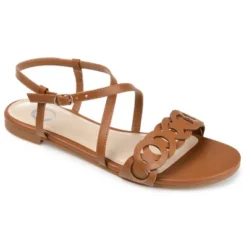 Journee Collection Womens Jalia Multi Strap Flat Sandals -Journee Collection GUEST 3a25b1cd e3d6 4184 ac4f 68d9fd2fca31
