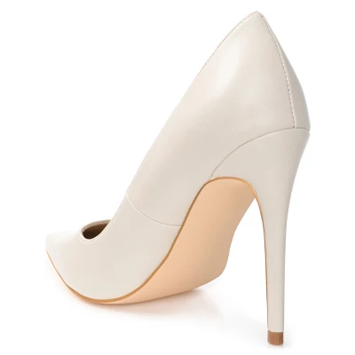Journee Collection Womens Hadli Tru Comfort Foam Pointed Toe High Stiletto Pumps Ivory 9.5 8 Journee Collection Womens Hadli Tru Comfort Foam Pointed Toe High Stiletto Pumps Ivory 9.5 - Image 6