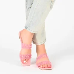 Journee Collection Womens Katari Tru Comfort Foam Slide Low Block Heel Sandals -Journee Collection GUEST 3a699a3c 07cd 46f5 a466 12292937239b