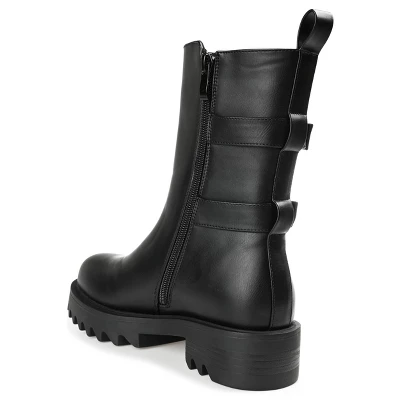 Journee Collection Womens Yasmine Almond Toe Block Heel High Ankle Booties 8 Journee Collection Womens Yasmine Almond Toe Block Heel High Ankle Booties - Image 6