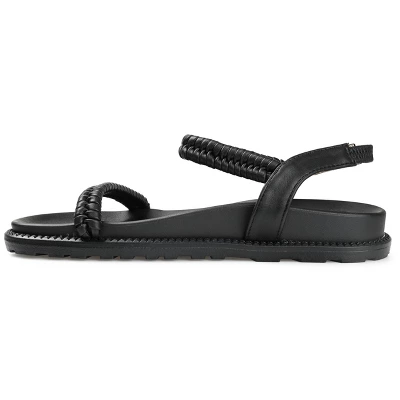 Journee Collection Womens Josee Multi Strap Flat Sandals 3 Journee Collection Womens Josee Multi Strap Flat Sandals