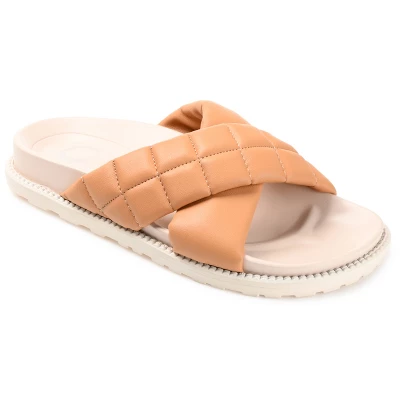 Journee Collection Womens Aveena Slide Flat Sandals 13 Journee Collection Womens Aveena Slide Flat Sandals - Image 11