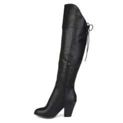 Journee Collection Womens Spritz-p Stacked Heel Over The Knee Boots